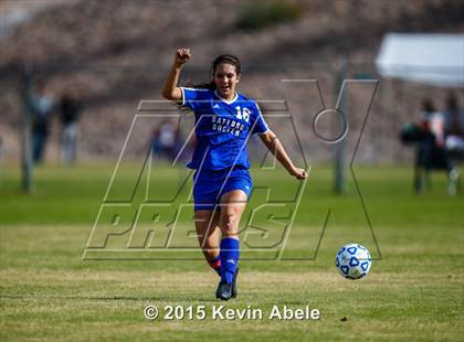 Thumbnail 2 in Safford vs Desert Edge (PCDS Girls Soccer Desert Classic) photogallery.