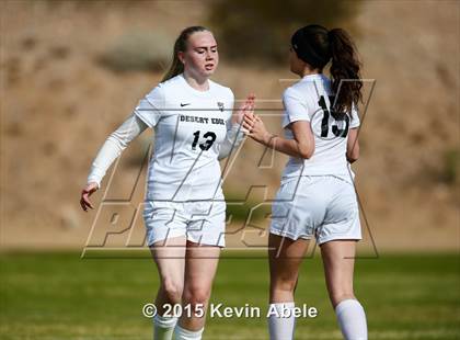 Thumbnail 3 in Safford vs Desert Edge (PCDS Girls Soccer Desert Classic) photogallery.