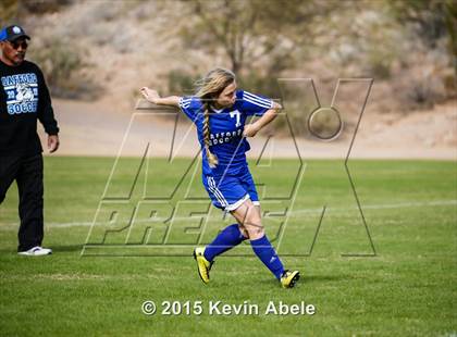 Thumbnail 2 in Safford vs Desert Edge (PCDS Girls Soccer Desert Classic) photogallery.