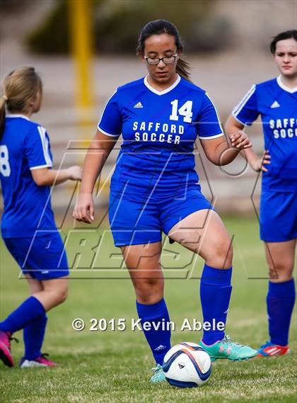 Thumbnail 2 in Safford vs Desert Edge (PCDS Girls Soccer Desert Classic) photogallery.