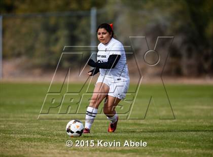 Thumbnail 1 in Safford vs Desert Edge (PCDS Girls Soccer Desert Classic) photogallery.