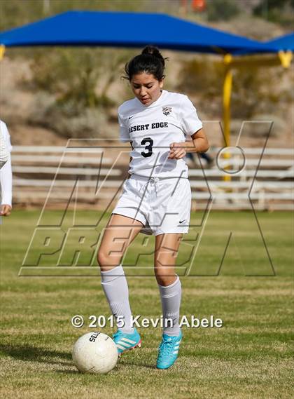 Thumbnail 2 in Safford vs Desert Edge (PCDS Girls Soccer Desert Classic) photogallery.