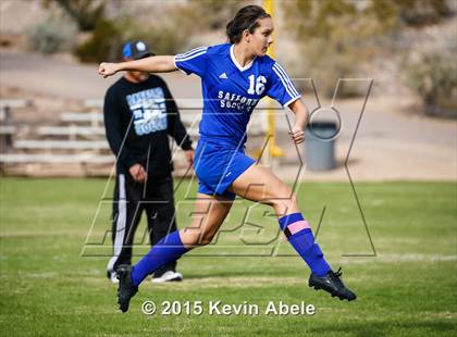 Thumbnail 3 in Safford vs Desert Edge (PCDS Girls Soccer Desert Classic) photogallery.