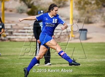 Thumbnail 2 in Safford vs Desert Edge (PCDS Girls Soccer Desert Classic) photogallery.