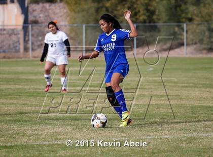 Thumbnail 3 in Safford vs Desert Edge (PCDS Girls Soccer Desert Classic) photogallery.