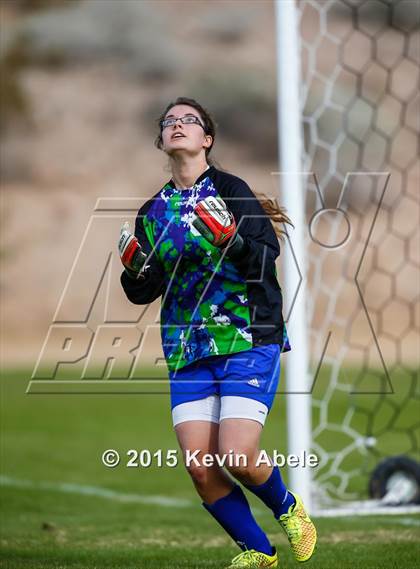 Thumbnail 3 in Safford vs Desert Edge (PCDS Girls Soccer Desert Classic) photogallery.