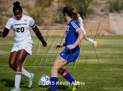 Thumbnail 3 in Safford vs Desert Edge (PCDS Girls Soccer Desert Classic) photogallery.