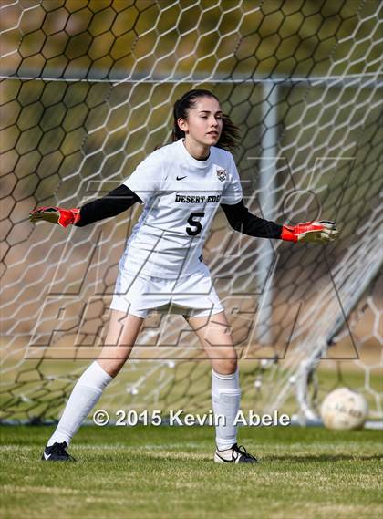 Thumbnail 1 in Safford vs Desert Edge (PCDS Girls Soccer Desert Classic) photogallery.