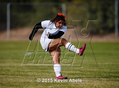 Thumbnail 2 in Safford vs Desert Edge (PCDS Girls Soccer Desert Classic) photogallery.