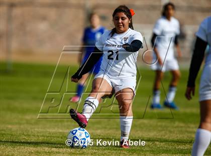 Thumbnail 3 in Safford vs Desert Edge (PCDS Girls Soccer Desert Classic) photogallery.