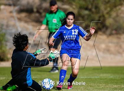 Thumbnail 2 in Safford vs Desert Edge (PCDS Girls Soccer Desert Classic) photogallery.