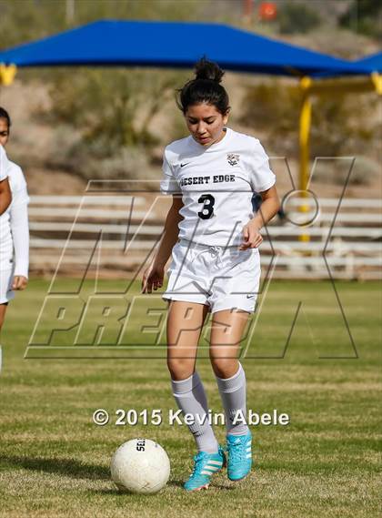 Thumbnail 3 in Safford vs Desert Edge (PCDS Girls Soccer Desert Classic) photogallery.