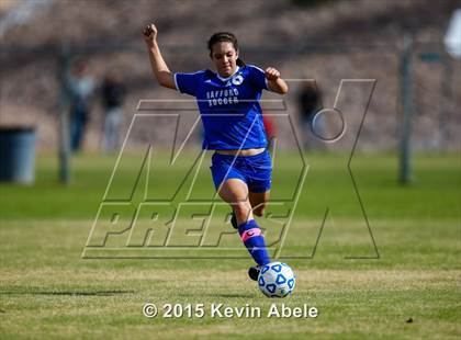 Thumbnail 2 in Safford vs Desert Edge (PCDS Girls Soccer Desert Classic) photogallery.