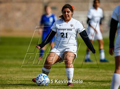 Thumbnail 1 in Safford vs Desert Edge (PCDS Girls Soccer Desert Classic) photogallery.