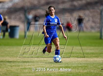 Thumbnail 3 in Safford vs Desert Edge (PCDS Girls Soccer Desert Classic) photogallery.
