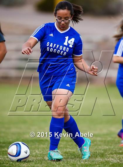 Thumbnail 2 in Safford vs Desert Edge (PCDS Girls Soccer Desert Classic) photogallery.