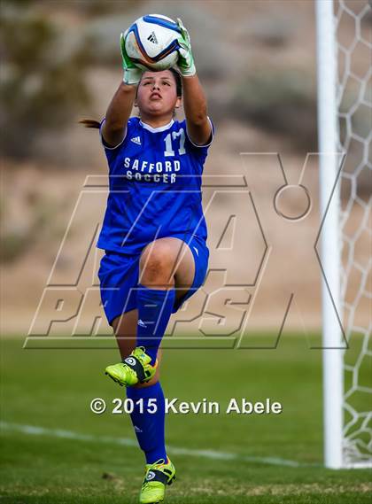 Thumbnail 1 in Safford vs Desert Edge (PCDS Girls Soccer Desert Classic) photogallery.