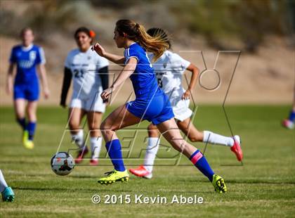 Thumbnail 2 in Safford vs Desert Edge (PCDS Girls Soccer Desert Classic) photogallery.