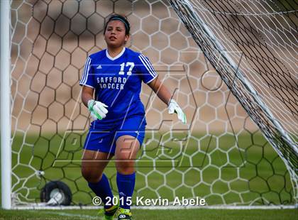 Thumbnail 2 in Safford vs Desert Edge (PCDS Girls Soccer Desert Classic) photogallery.