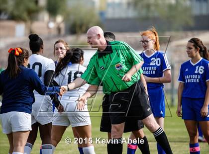 Thumbnail 2 in Safford vs Desert Edge (PCDS Girls Soccer Desert Classic) photogallery.
