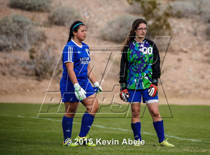 Thumbnail 1 in Safford vs Desert Edge (PCDS Girls Soccer Desert Classic) photogallery.