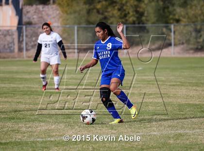 Thumbnail 2 in Safford vs Desert Edge (PCDS Girls Soccer Desert Classic) photogallery.