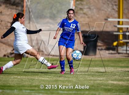 Thumbnail 2 in Safford vs Desert Edge (PCDS Girls Soccer Desert Classic) photogallery.
