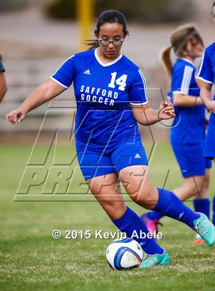 Thumbnail 3 in Safford vs Desert Edge (PCDS Girls Soccer Desert Classic) photogallery.