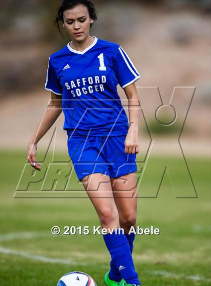 Thumbnail 3 in Safford vs Desert Edge (PCDS Girls Soccer Desert Classic) photogallery.