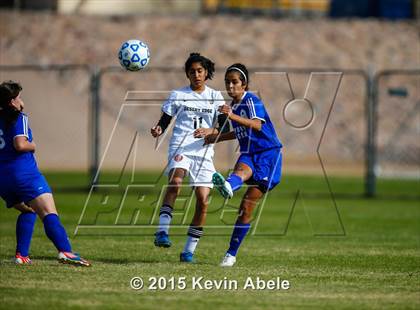 Thumbnail 2 in Safford vs Desert Edge (PCDS Girls Soccer Desert Classic) photogallery.