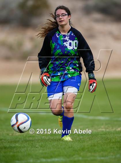 Thumbnail 2 in Safford vs Desert Edge (PCDS Girls Soccer Desert Classic) photogallery.