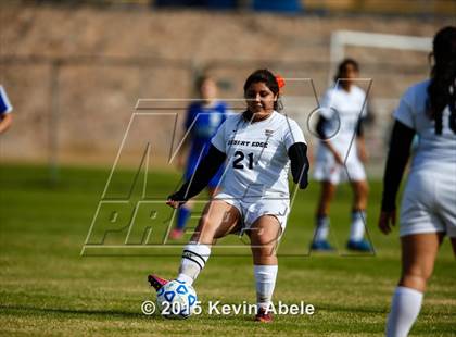 Thumbnail 2 in Safford vs Desert Edge (PCDS Girls Soccer Desert Classic) photogallery.