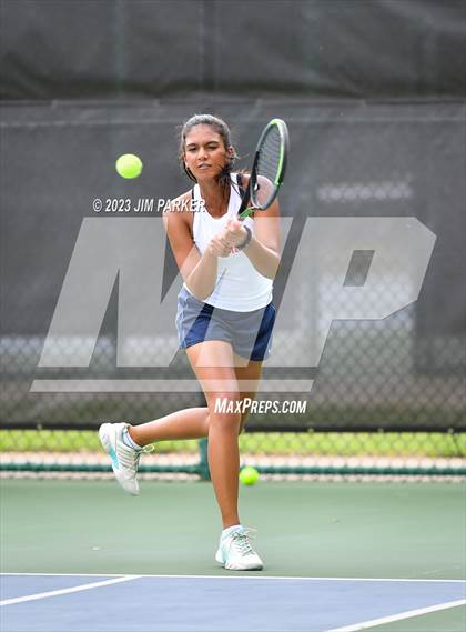Thumbnail 1 in Centennial vs Liberal Arts & Science Academy - Austin (UIL 5A Team Tennis Final) photogallery.