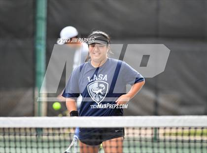 Thumbnail 2 in Centennial vs Liberal Arts & Science Academy - Austin (UIL 5A Team Tennis Final) photogallery.