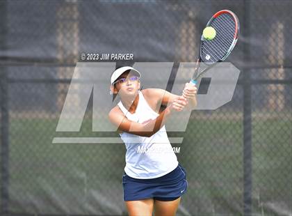 Thumbnail 2 in Centennial vs Liberal Arts & Science Academy - Austin (UIL 5A Team Tennis Final) photogallery.