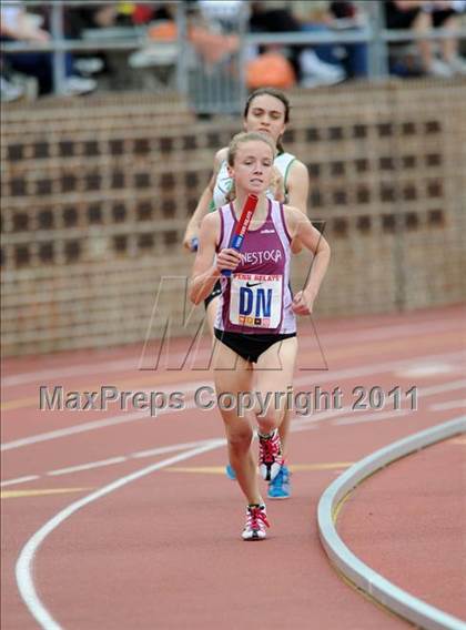 Thumbnail 2 in 117th Penn Relays (Girls 4x800 Large Schools Event 106) photogallery.