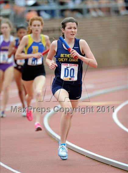 Thumbnail 1 in 117th Penn Relays (Girls 4x800 Large Schools Event 106) photogallery.