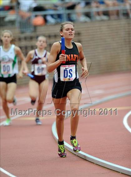 Thumbnail 1 in 117th Penn Relays (Girls 4x800 Large Schools Event 106) photogallery.