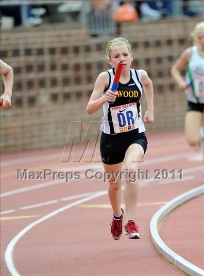 Thumbnail 3 in 117th Penn Relays (Girls 4x800 Large Schools Event 106) photogallery.