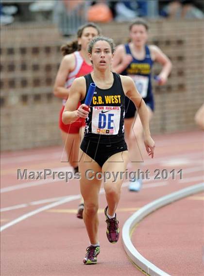 Thumbnail 3 in 117th Penn Relays (Girls 4x800 Large Schools Event 106) photogallery.