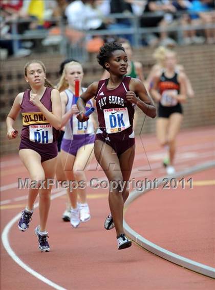 Thumbnail 2 in 117th Penn Relays (Girls 4x800 Large Schools Event 106) photogallery.
