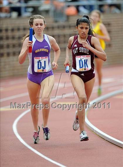 Thumbnail 3 in 117th Penn Relays (Girls 4x800 Large Schools Event 106) photogallery.