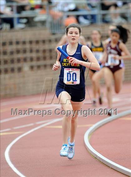 Thumbnail 1 in 117th Penn Relays (Girls 4x800 Large Schools Event 106) photogallery.