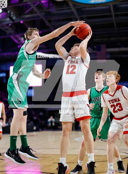 Thumbnail 1 in Sanford vs. Yuma (CHSAA 2A Boys Championship) photogallery.