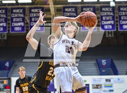 Thumbnail 1 in Wes-Del vs. Monroe Central (Fieldhouse Classic)  photogallery.