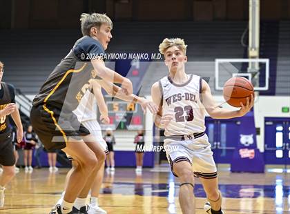 Thumbnail 2 in Wes-Del vs. Monroe Central (Fieldhouse Classic)  photogallery.