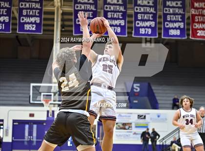 Thumbnail 2 in Wes-Del vs. Monroe Central (Fieldhouse Classic)  photogallery.