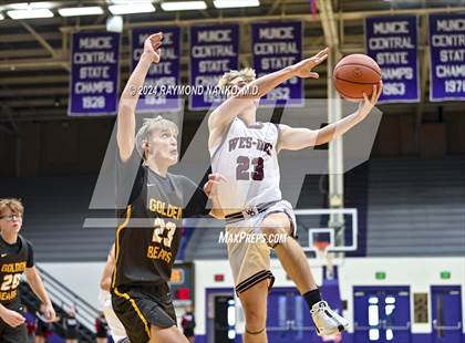 Thumbnail 2 in Wes-Del vs. Monroe Central (Fieldhouse Classic)  photogallery.