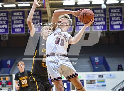 Thumbnail 2 in Wes-Del vs. Monroe Central (Fieldhouse Classic)  photogallery.