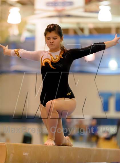 Thumbnail 3 in CHSAA 4A State Gymnastics Championships photogallery.